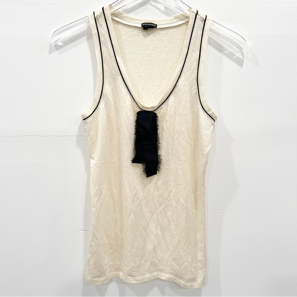 Club Monaco Wool Cashmere Sleeveless Tank Top Small Cream - Picture 1 of 8